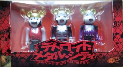 Detroit Metal City (Manga / Anime / Movie) - BE@RBRICK 100% Figure set of 3 Japan BEAMS collaboration